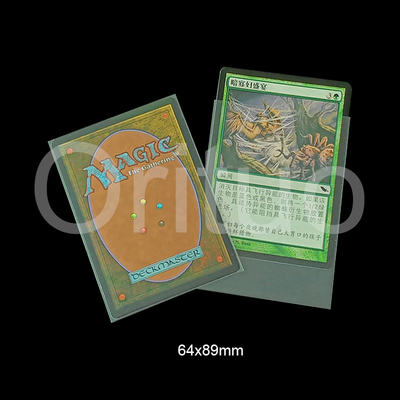 أغطية بطاقات بوكيمون Mtg الداخلية شفافة Pp للتحميل العلوي بحجم دقيق