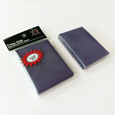 CPP Pro Matte Card Sleeve Purple Color Front High Clearance SGS