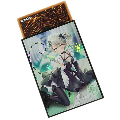 حار بيع بطاقة تداول Yugioh الأكمام 62x89mm الفن مطبوعة أنيمي بطاقة الأكمام MTG مخصص البلاستيك بطاقة الأكمام