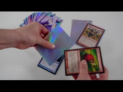 أكمام بطاقة هولوجرافية لامعة مطبوعة بأكمام واقية من الأسطح خالية من الأحماض