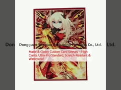 أكمام بطاقات مخصصة متطاطية وملمعة وضوح عالية ، معيار Ultra-Pro ، مقاوم للخدش والمقاوم للماء