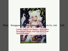 أكمام بطاقات التداول المخصصة طلبات كبيرة، تصميم شخصي، خيارات خالية من الأحماض وخلال الخيارات المتاحة