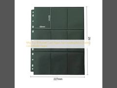 صفحات بطاقات MTG TCG 18 جيبًا، تحميل علوي، سوداء، صفحات مجلد بطاقات التداول