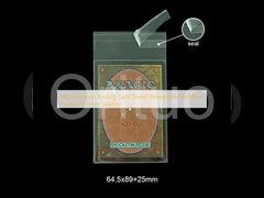 أكمام بطاقات تداول بوكيمون Mtg قابلة لإعادة الإغلاق 64x89 مم أكمام داخلية ملائمة بدقة